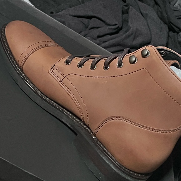 NWT Thursday Brown Leather Boots Mens - Picture 5 of 8